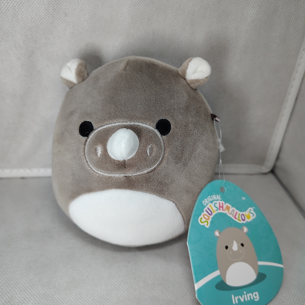 Squishmallows Irving the Rhino 5" NWT